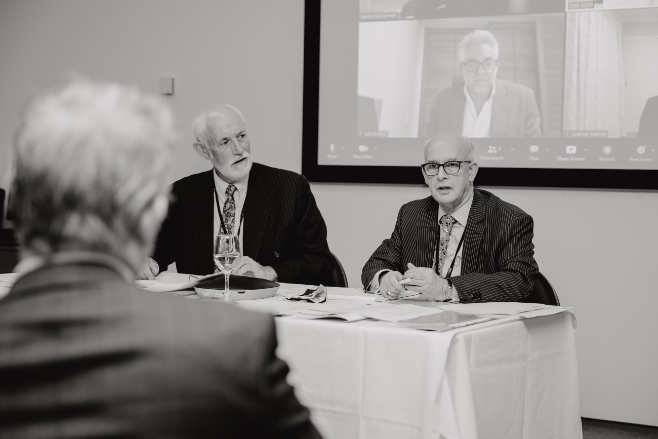 Discussing at the Trust's Annual Meeting