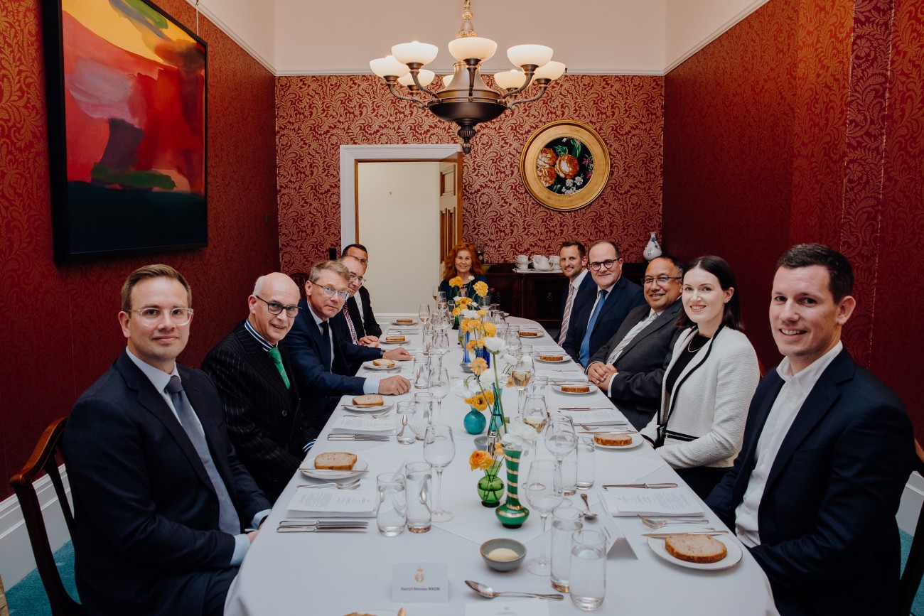 Guests at Speaker's dinner table